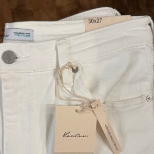 KanCan Women's High Rise White Jeans